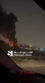 بالفيديو اندلاع حريق بالعاصمة بغداد على طريق قناة الجيش في جانب الرصافة….