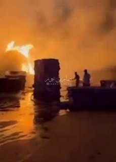 بالفيديواندلاع حريق كبير بمخزن تجاري في اربيل شمال العراق…