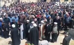 بالفيديو مراسم تشييع الشيخ رسول شحود التي اغتالته ايادي الغدر عصابات الجولاني ال…